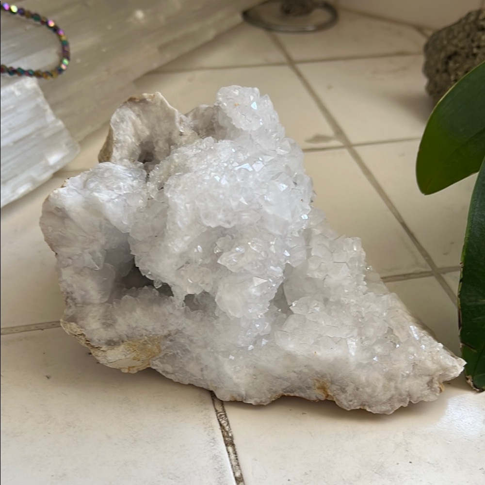 White Crystal Geode